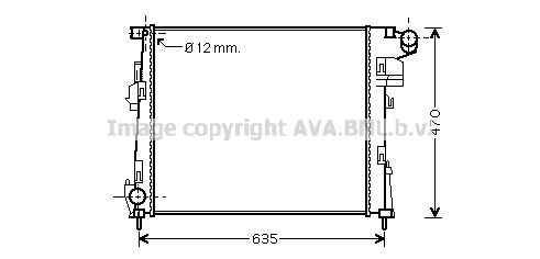 AVA QUALITY COOLING Radiaator,mootorijahutus RT2427